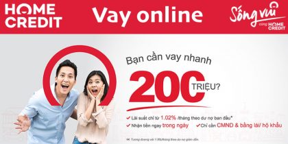 Hướng dẫn vay tiền Home Credit online nhanh nhất 2024