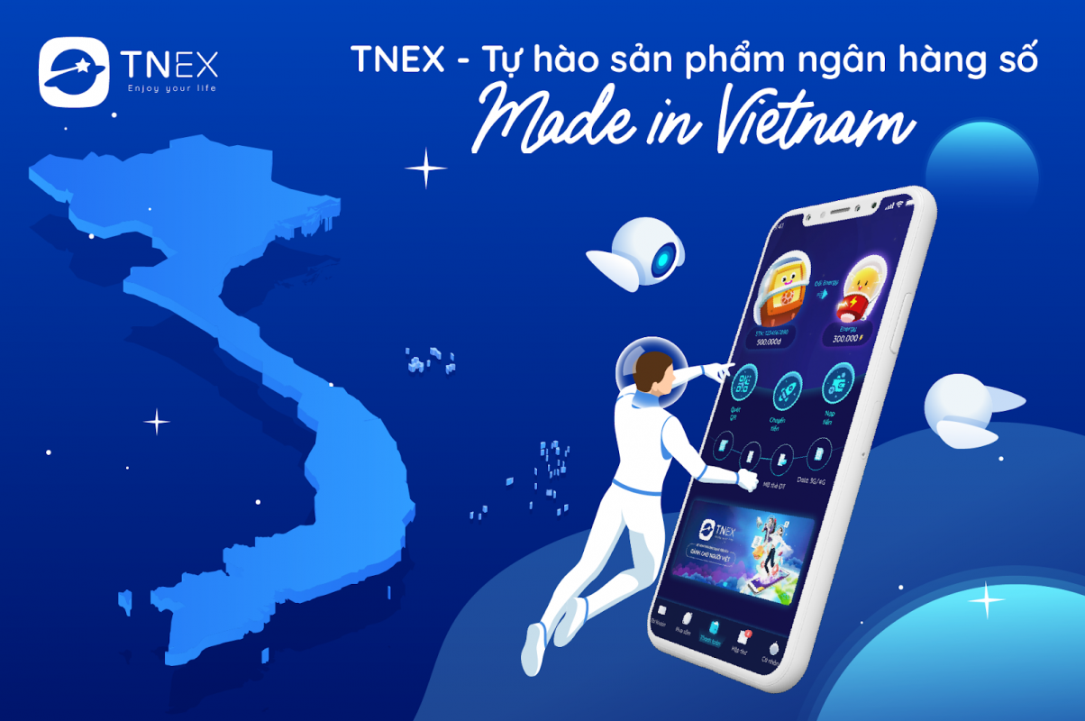 TNEX là ngân hàng thuần điện tử phát triển đầu tiên tại Việt Nam