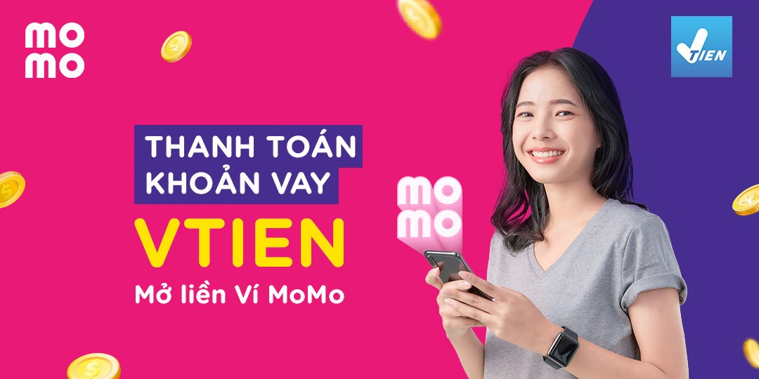 Vay tiền Vtien thanh toán nhờ ứng dụng MoMo